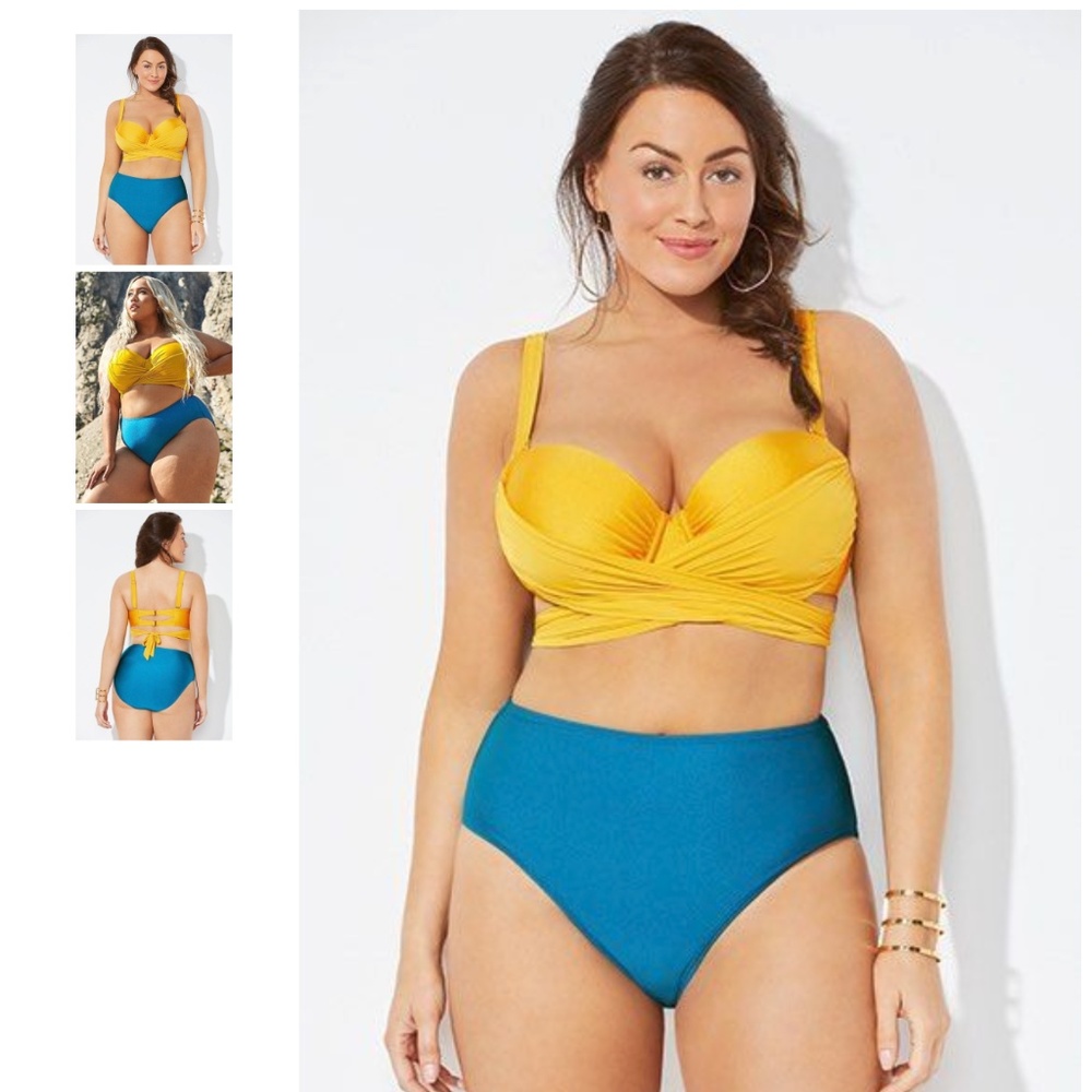 TORRENT WRAP UNDERWIRE HIGH WAIST BIKINI